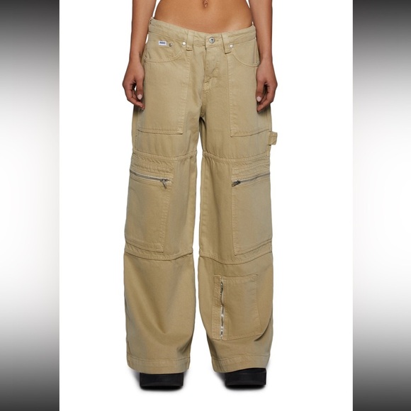 The Ragged Priest Pants - The Ragged Priest Ragged Jeans Wide Leg Combat 28